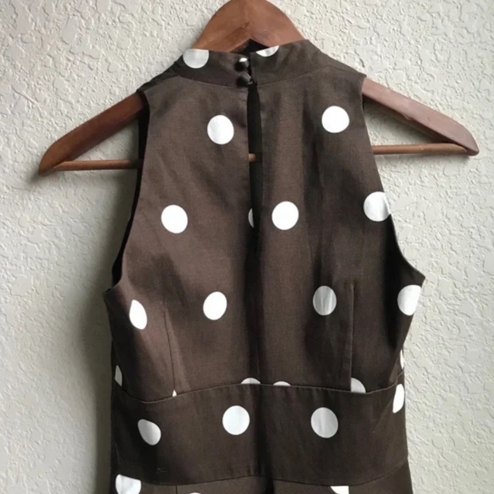 Ann Taylor Fit & Flare Polka Dot Dress - Picture 4 of 4